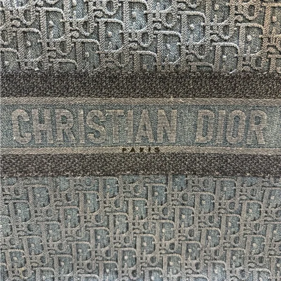 Christian Dior Large Denim Book Tote - Picture 2 of 15